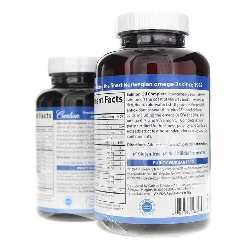 Salmon Oil Complete Bonus Pack, by Carlson Labs, image #3