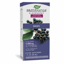 Sambucus Elderberry Drops, by Natures Way