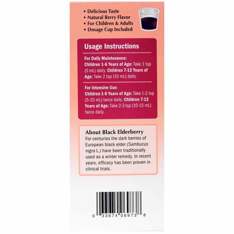 Sambucus Elderberry for Kids Original Syrup, 4 Oz, by Natures Way, image #3