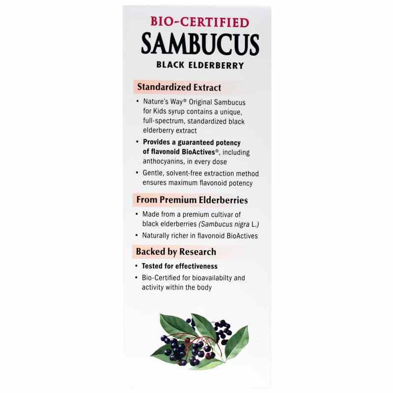 Sambucus Elderberry for Kids Original Syrup, 4 Oz, by Natures Way, image #4