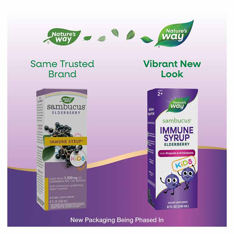 Sambucus Elderberry for Kids Original Syrup, 8 Oz, by Natures Way, image #3