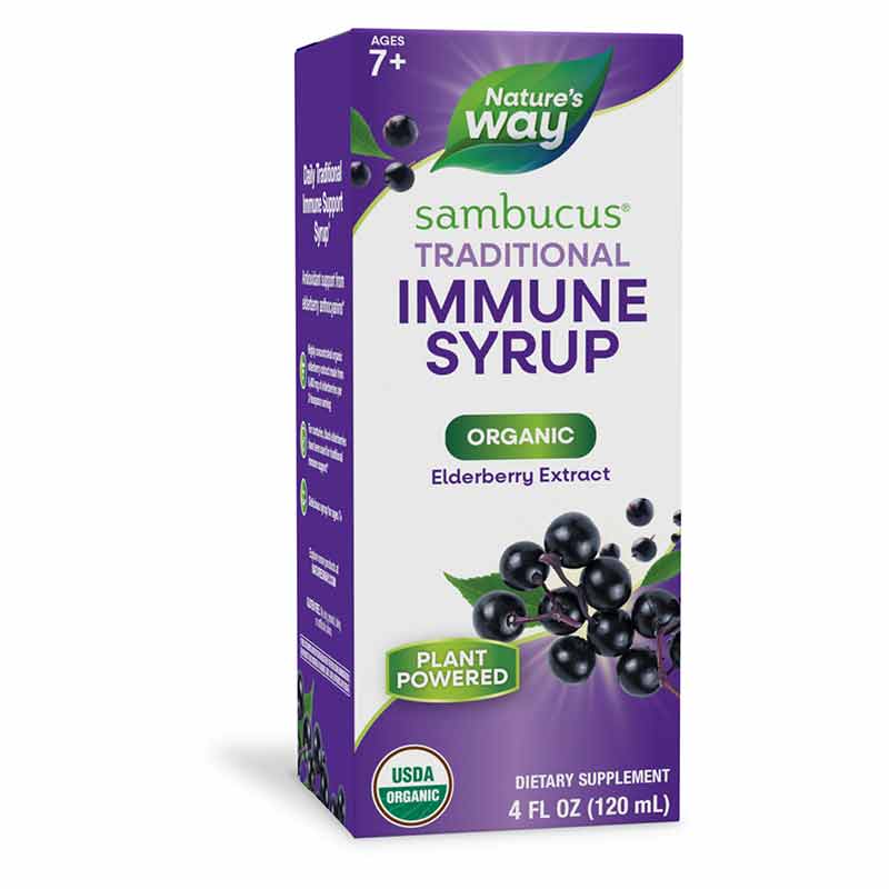 Sambucus Elderberry Organic Syrup, by Natures Way
