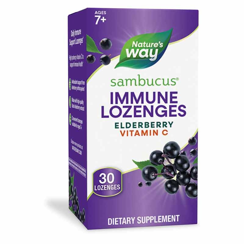 Sambucus Elderberry Original Lozenges, by Natures Way