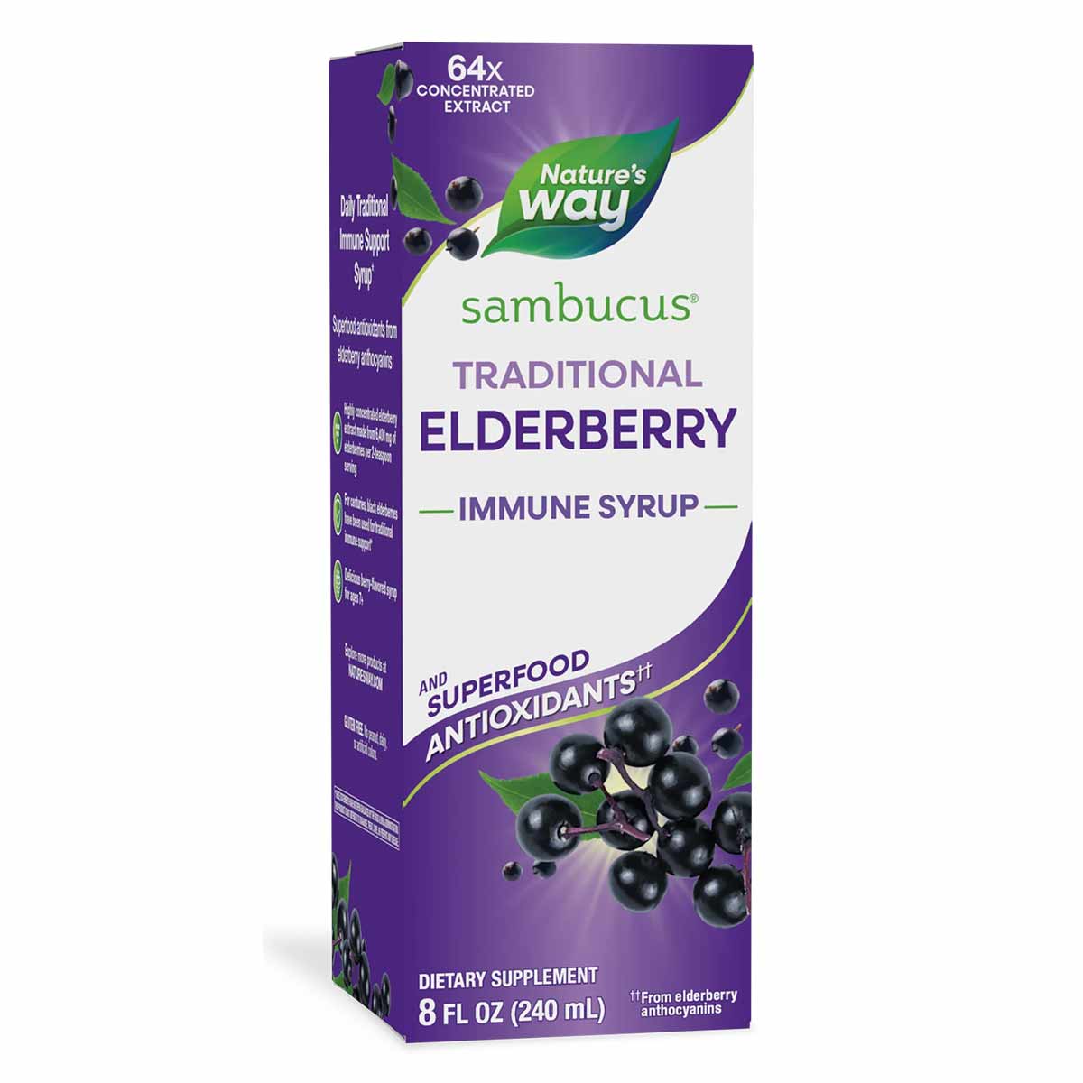 Sambucus Elderberry Original Syrup, by Natures Way