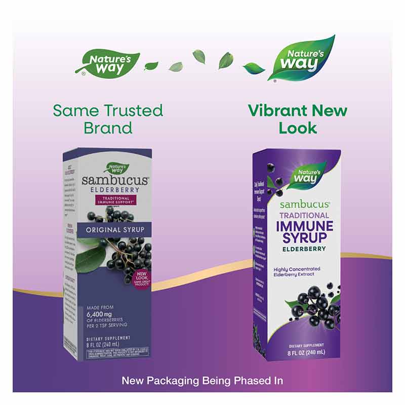 Sambucus Elderberry Original Syrup, 8 Oz, by Natures Way, image #3