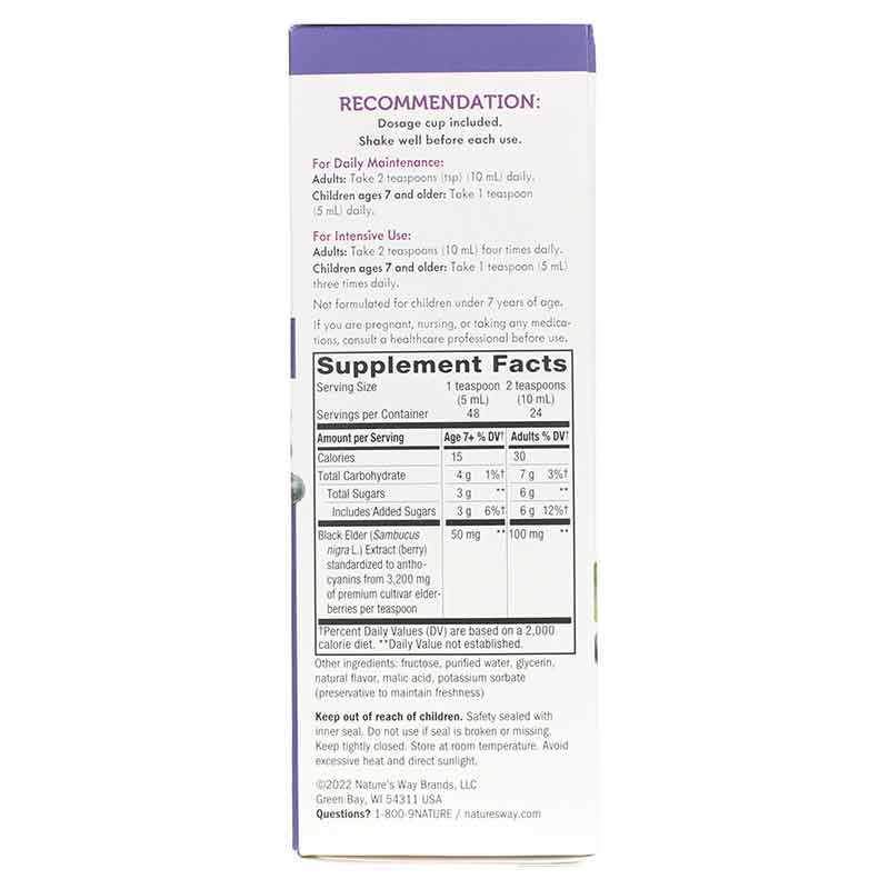 Sambucus Elderberry Original Syrup, by Natures Way, image #2