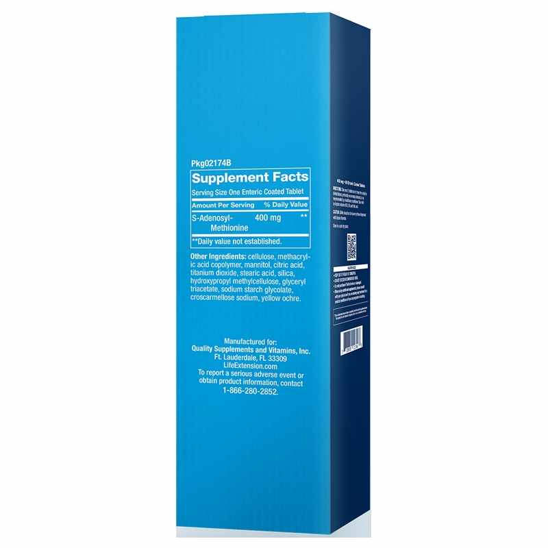 SAMe 400 Mg, 60 Enteric Coated Tablets, by Life Extension, image #2