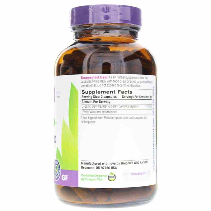 Saw Palmetto, 180 Vegan Capsules, by Oregons Wild Harvest, image #2