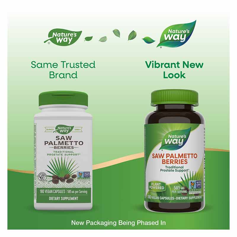 Saw Palmetto Berries, 180 Vegan Capsules, by Natures Way, image #3