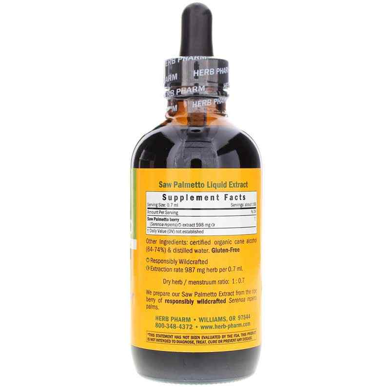 Saw Palmetto Extract, 4 Oz, by Herb Pharm, image #2