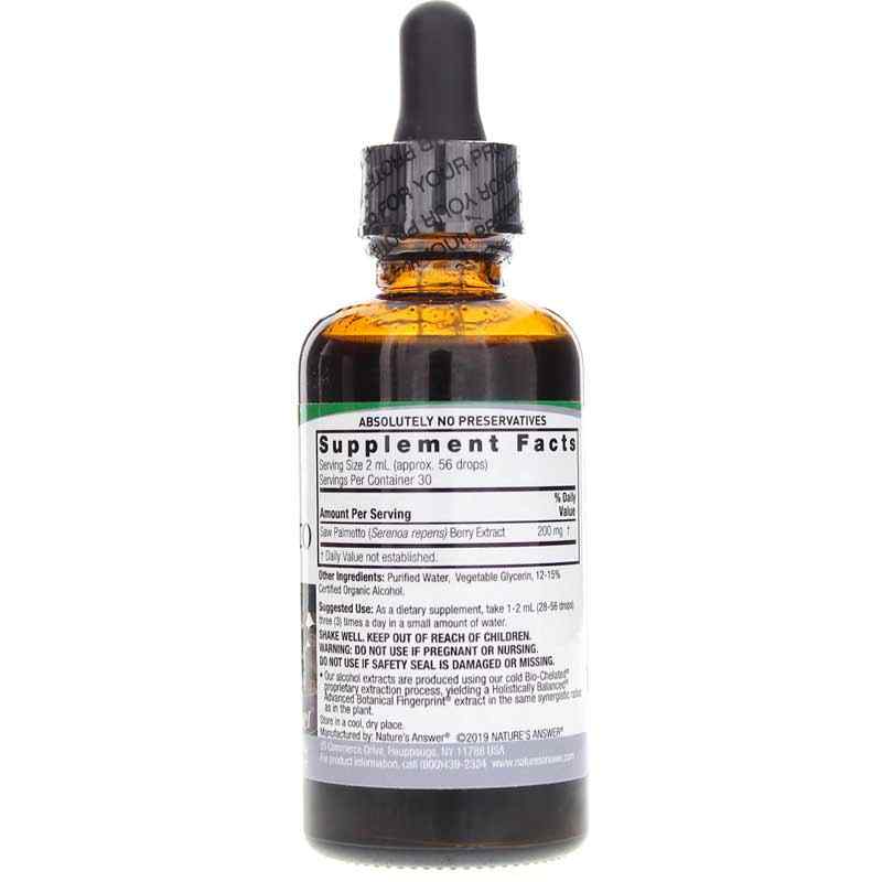 Saw Palmetto Extract, 2 Oz, by Natures Answer, image #2