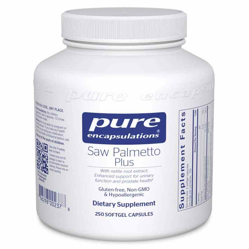 Saw Palmetto Plus with Nettle Root Extract, 250 Softgels, by Pure Encapsulations