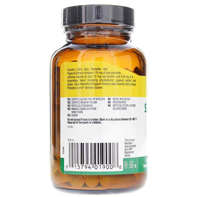 Saw Palmetto & Pygeum Extract, by Country Life, image #3
