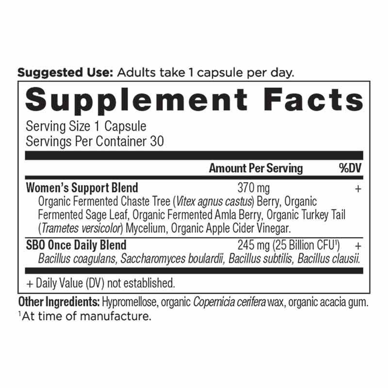 SBO Probiotics Once Daily Women's, 30 Capsules, by Ancient Nutrition, image #2