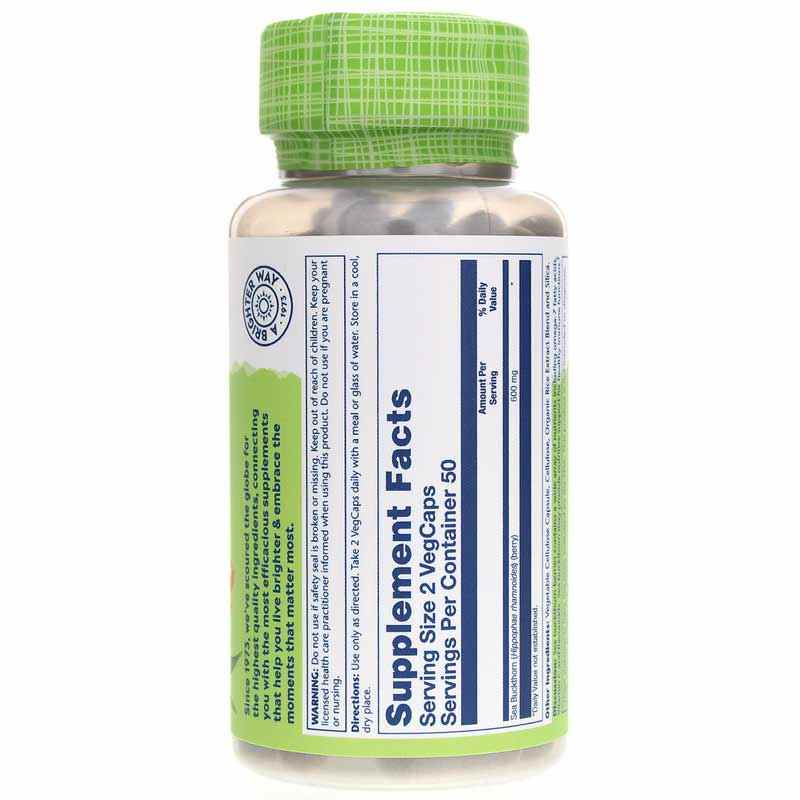 Sea Buckthorn 600 Mg, by Solaray, image #2