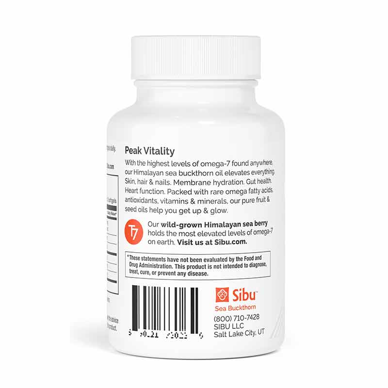 Sea Buckthorn Oil Softgels, 60 Softgels, by Sibu Beauty, image #3