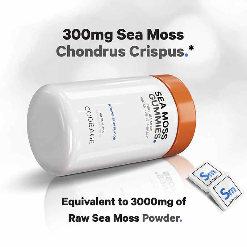 Sea Moss Gummies, 60 Gummies, by Codeage, image #5