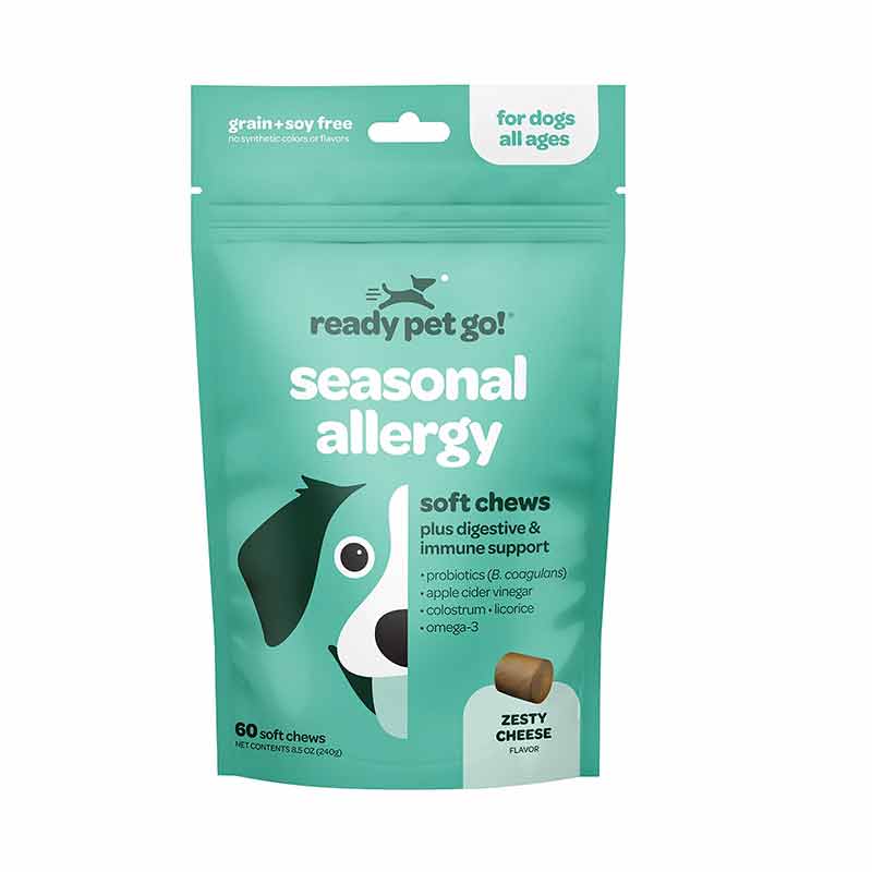 Seasonal Allergy Chews, Cheese, 60 Chews, by Ready Pet Go!