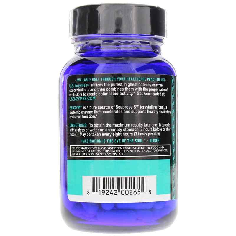 Seaxym Systemic Enzyme, U.S. Enzymes – Natural Healthy Concepts