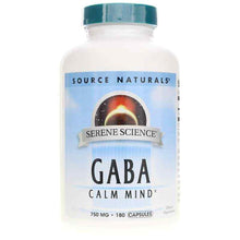 Serene Science GABA Calm Mind 750 Mg Capsules, 180 Capsules, by Source Naturals