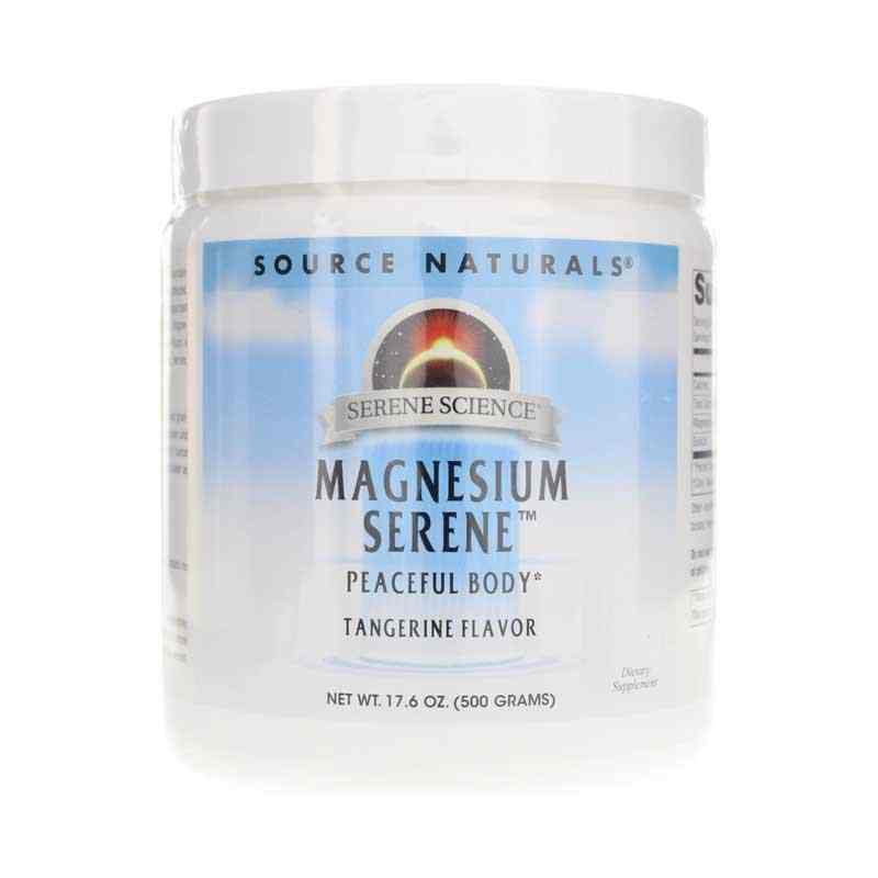 Serene Science Magnesium Serine Powder, Tangerine, 17.6 Oz, by Source Naturals