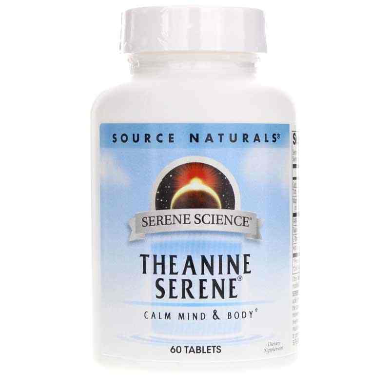 Serene Science Theanine Serene, 60 Tablets, by Source Naturals