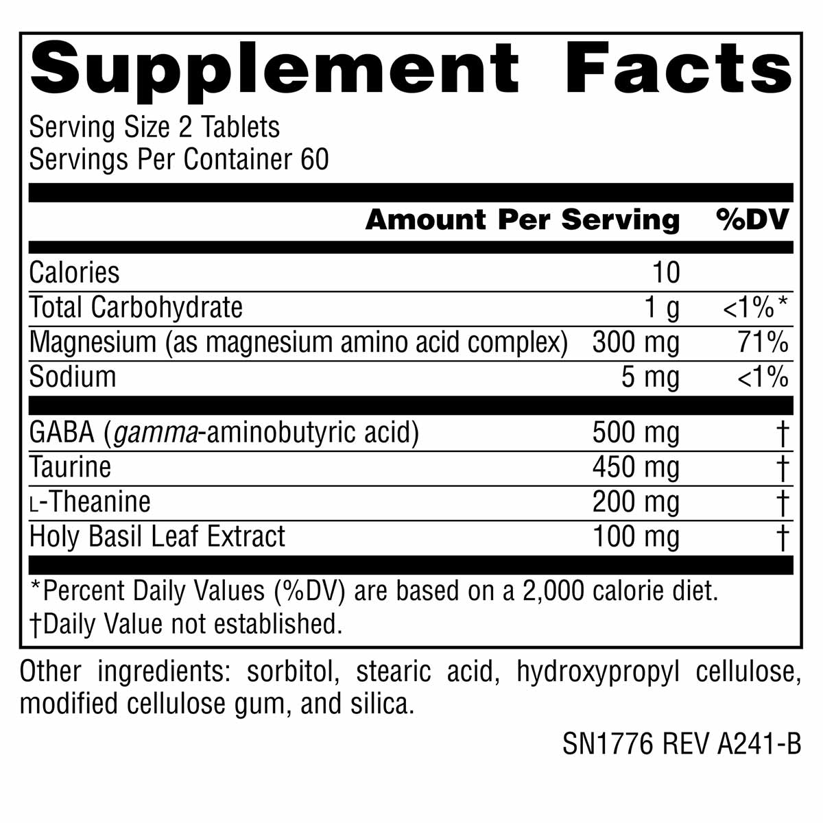 Serene Science Theanine Serene with Magnesium, by Source Naturals