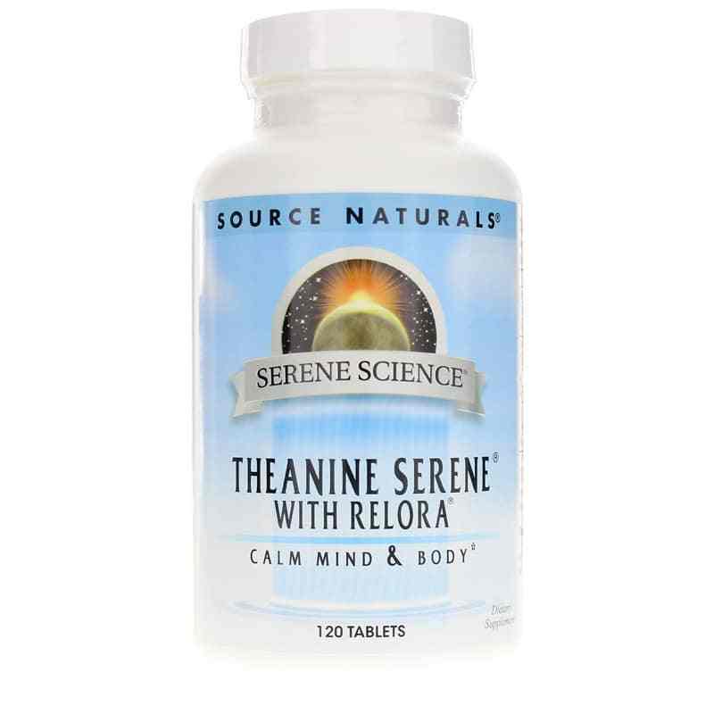 Serene Science Theanine Serene with Relora, 120 Tablets, by Source Naturals