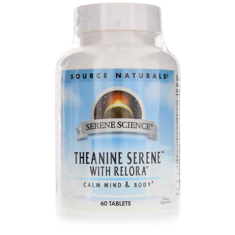 Serene Science Theanine Serene with Relora, 60 Tablets, by Source Naturals