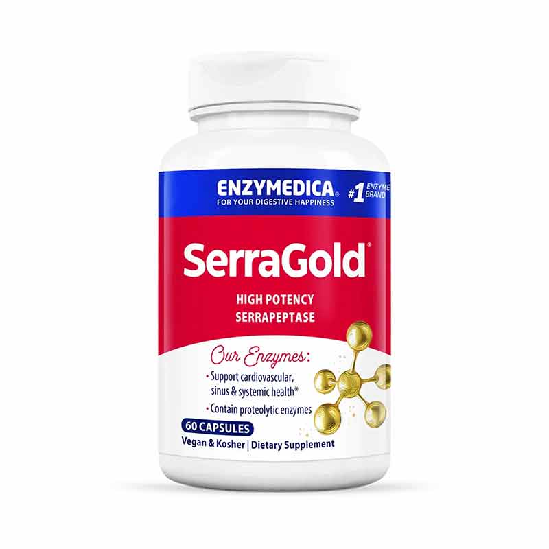 Serra Gold, 60 Capsules, by Enzymedica