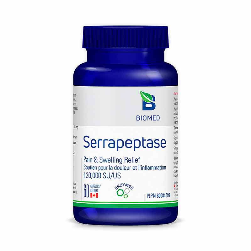 Serrapeptase, 60 Capsules, by Biomed