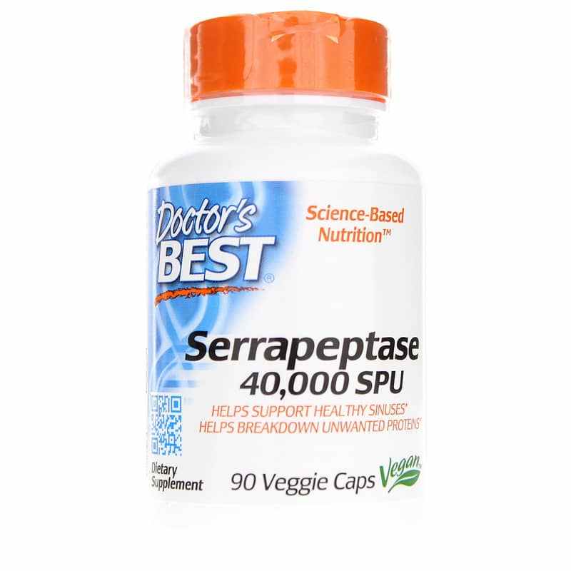 Serrapeptase, 90 Veg Capsules, by Doctors Best