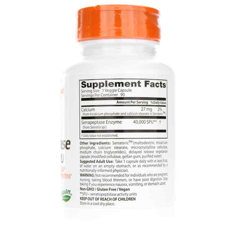 Serrapeptase, 90 Veg Capsules, by Doctors Best, image #2