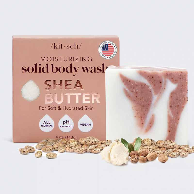 Shea Butter Moisturizing Body Wash Bar, by Kitsch