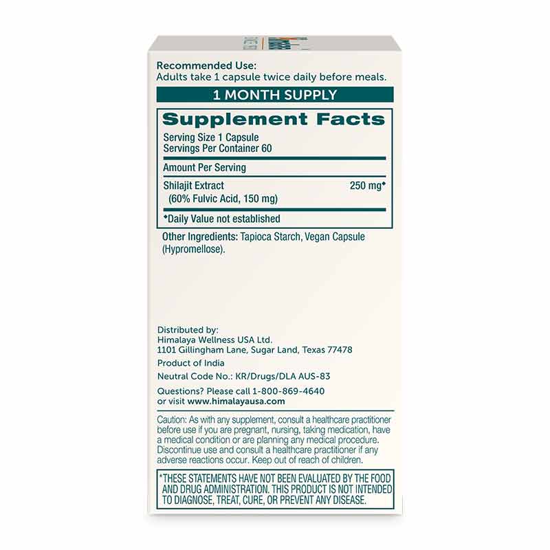 Shilajit, 60 Vegan Capsules, by Himalaya, image #4