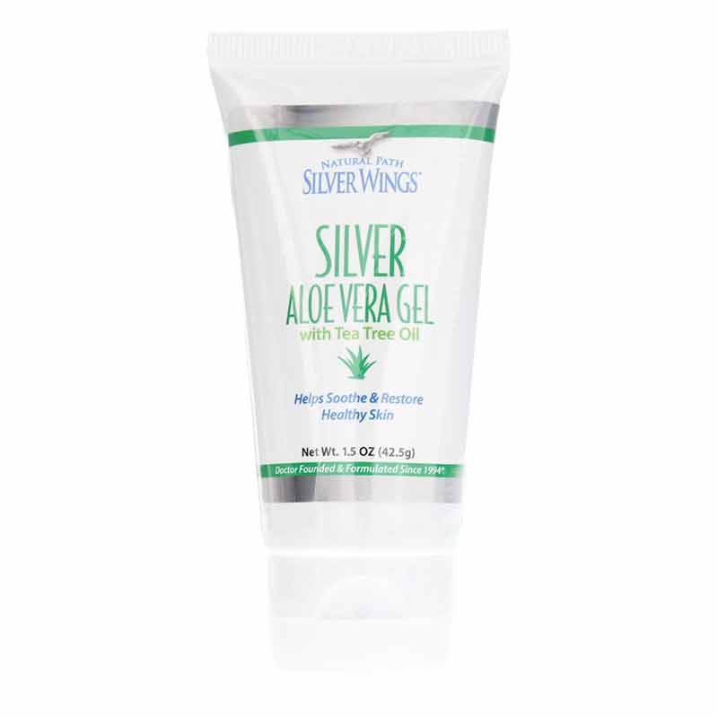 Silver Aloe Vera Gel with Tea Tree Oil, by Natural Path Silver Wings
