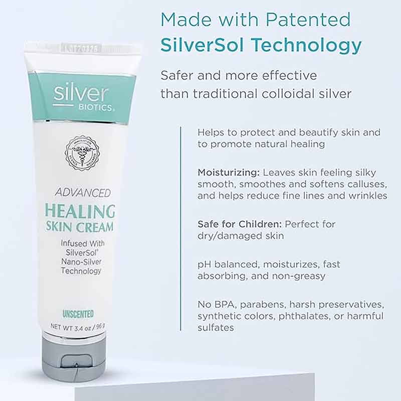 Silver Biotics Advanced Healing Skin Cream, Unscented, 3.4 Oz, by American Bio-Tech Labs, image #4