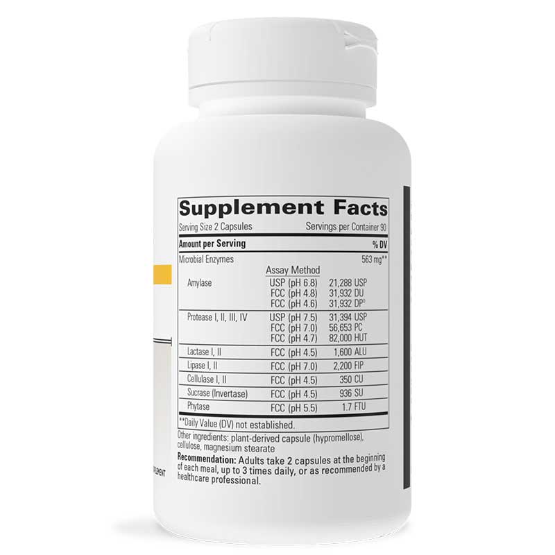 Similase Digestive Enzymes, 180 Veg Capsules, by Integrative Therapeutics, image #3