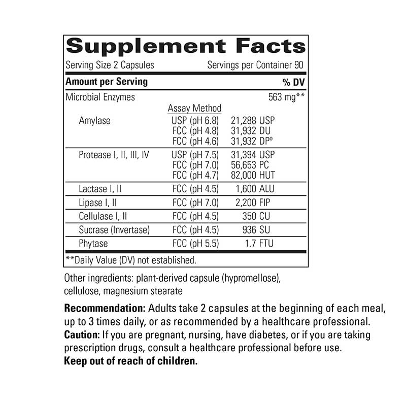 Similase Digestive Enzymes, 180 Veg Capsules, by Integrative Therapeutics, image #4