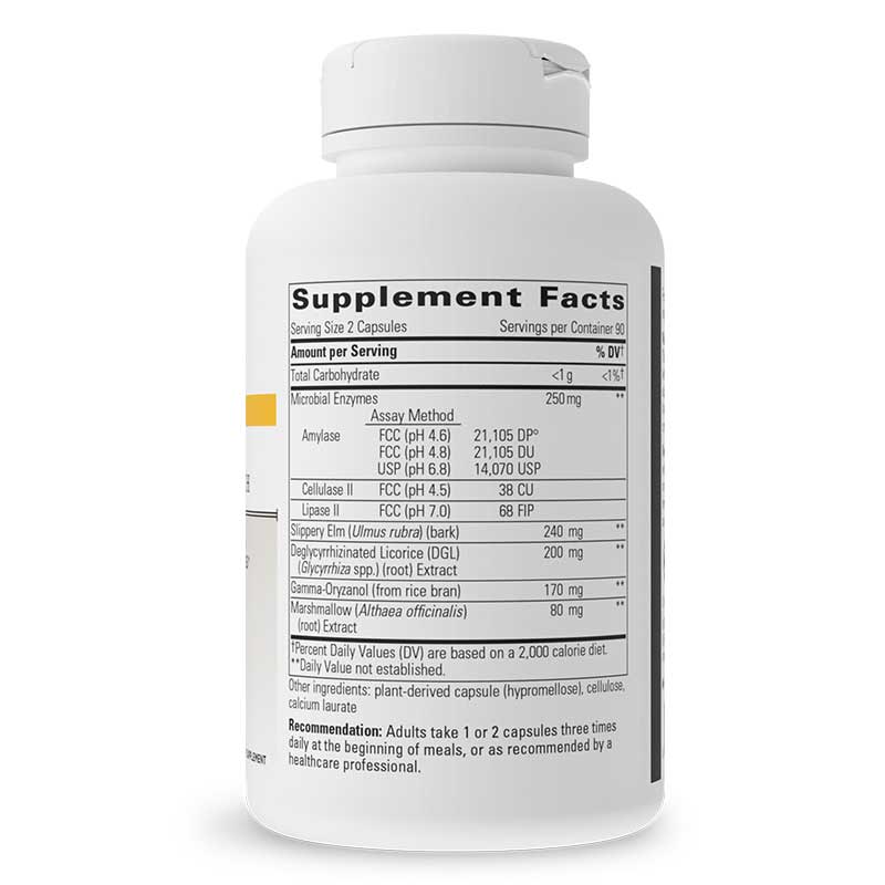 Similase Sensitive Stomach Digestive Enzymes, 180 Veg Capsules, by Integrative Therapeutics, image #3