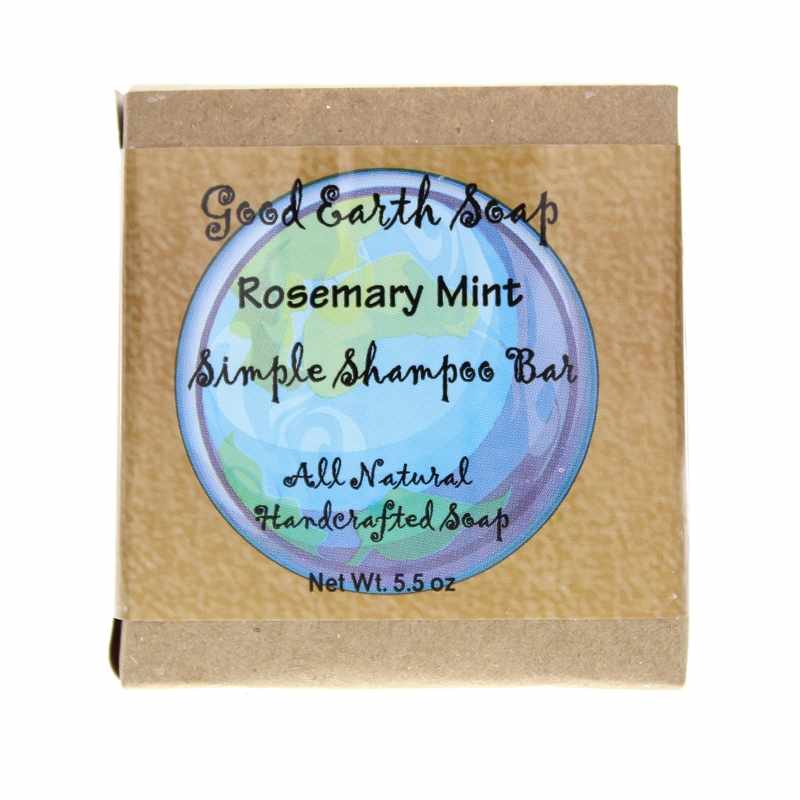 Simple Shampoo Bar, Rosemary Mint, by Good Earth