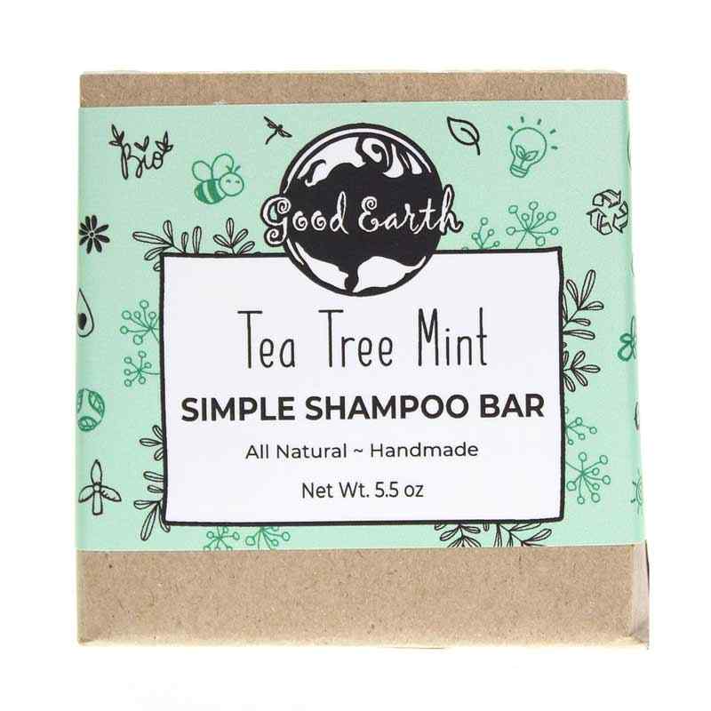 Simple Shampoo Bar, Tea Tree Mint, by Good Earth