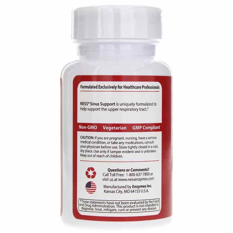 Sinus Support Formula 301, by Ness Enzymes, image #3