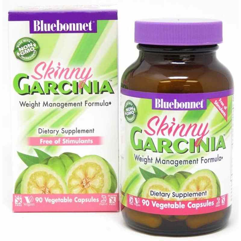 Skinny Garcinia Weight Management Formula, 90 Veg Capsules, by Bluebonnet