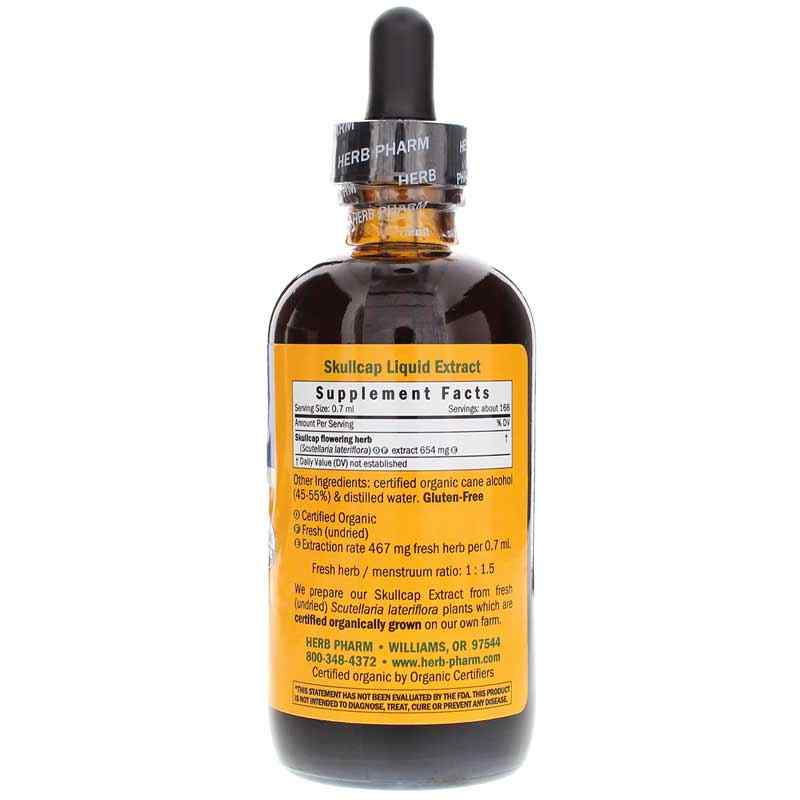 Skullcap Extract, 4 Oz, by Herb Pharm, image #2