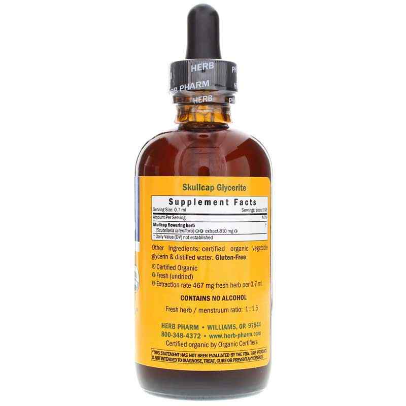 Skullcap Extract Alcohol Free, 4 Oz, by Herb Pharm, image #2