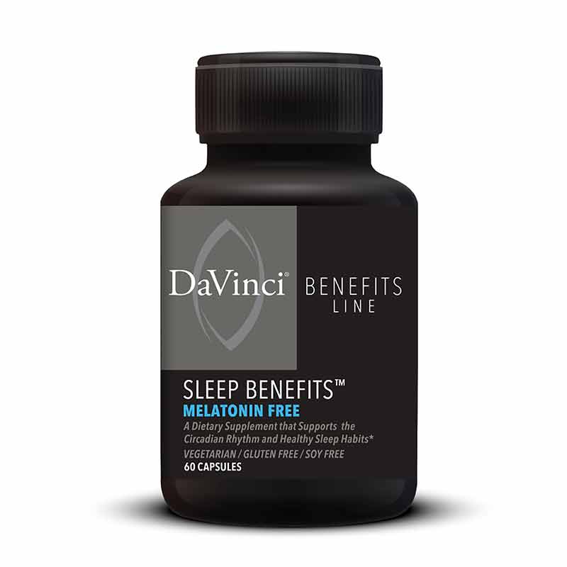 Sleep Benefits Melatonin Free, 60 Capsules, by DaVinci Labs