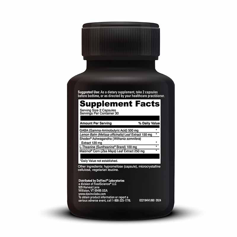Sleep Benefits Melatonin Free, 60 Capsules, by DaVinci Labs, image #3