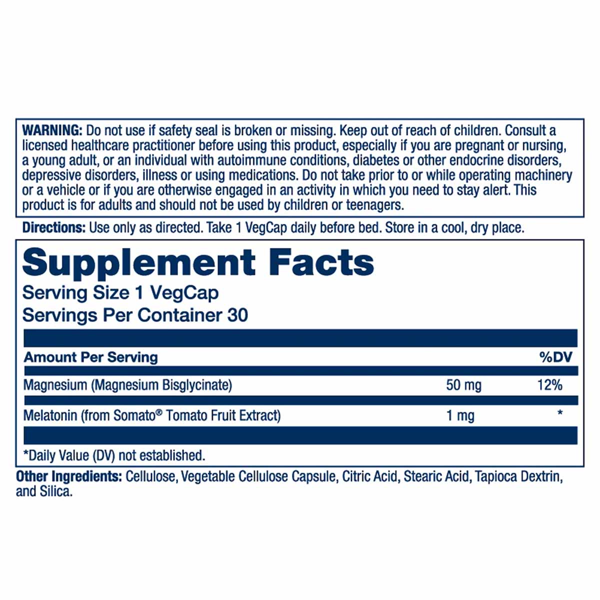Sleep Mag - Magnesium & Plant Melatonin, by Solaray