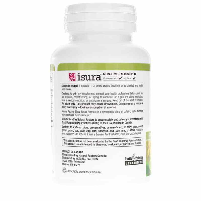 Sleep Relax with Valerian & Hops, by Natural Factors, image #3
